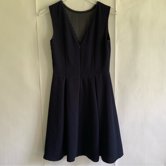 Reiss Marlowe Fit And Flare mini Dress Navy - Picture 12 of 15